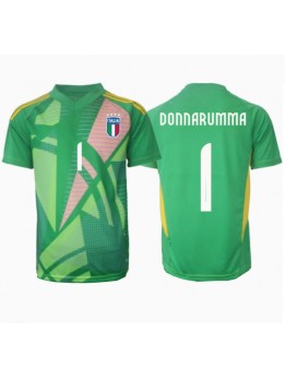 Italien Gianluigi Donnarumma #1 Målvakt Replika Borta Kläder EM 2024 Kortärmad